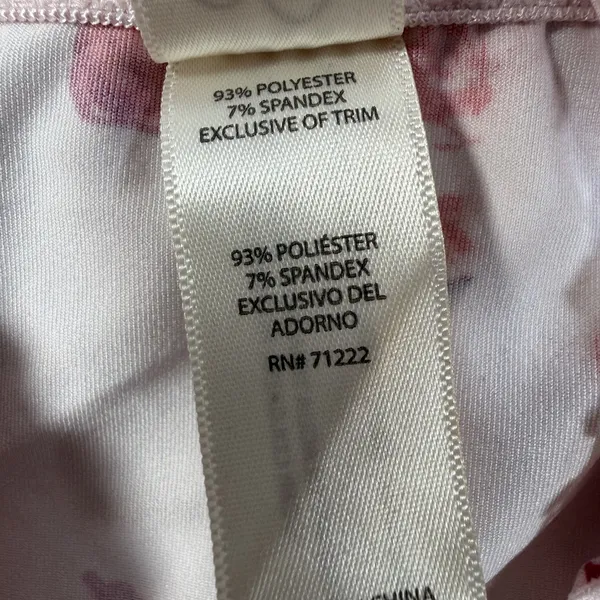 Jessica Simpson Size Large Pink Red Floral Lace Trim Cami Camisole Tank Top - Image 6