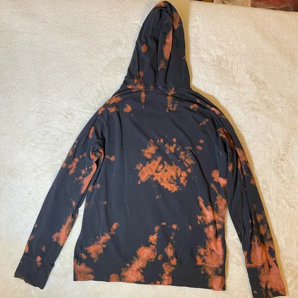 North Face Acid Wash Hooded Tee Large EUC CUSTOM - Image 9