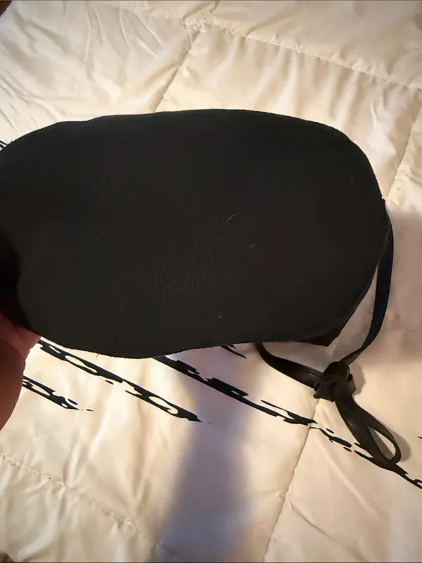 Black Canvas Bucket Bag - Image 5