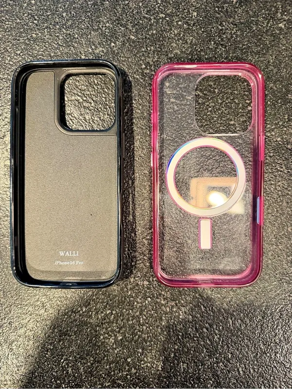 WALNUT Phone Case Set in Pink & Black Like New! 16 pro! - Image 3