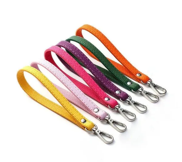 (1) Accessories Wrist Strap Purse Bag Strap 20CM PU Leather Handles - Image 2