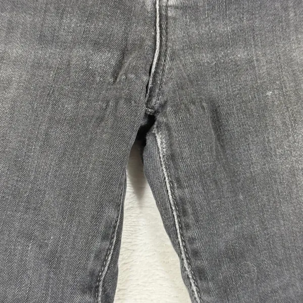 MOTHER Denim Faded Black Skinny Jeans Size 28‎ Made in USA Distressed Gray - Image 5