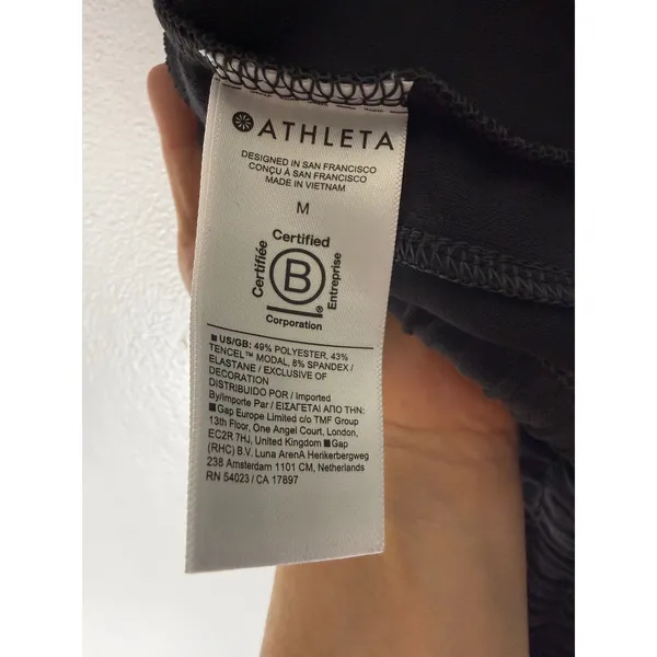 Athleta Black Tencel Modal Active Shorts Drawstring Waist size medium - Image 5
