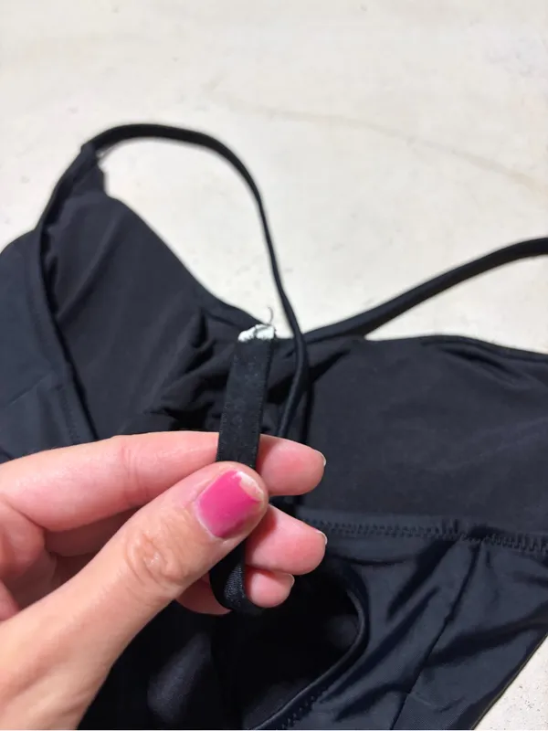 Aerie Classic Black One-Piece Swimsuit full coverage m long - Image 11