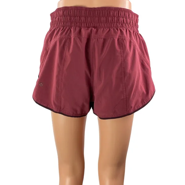 Lululemon Choose a Side Short Red Workout Yoga Gym Athletic Running Shorts Sz S - Image 3