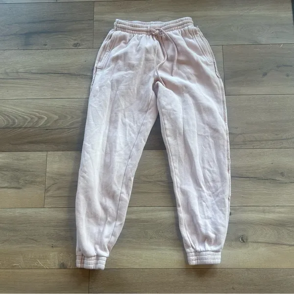 Aerie Anytime The Sweat Joggers in Peach - Image 2