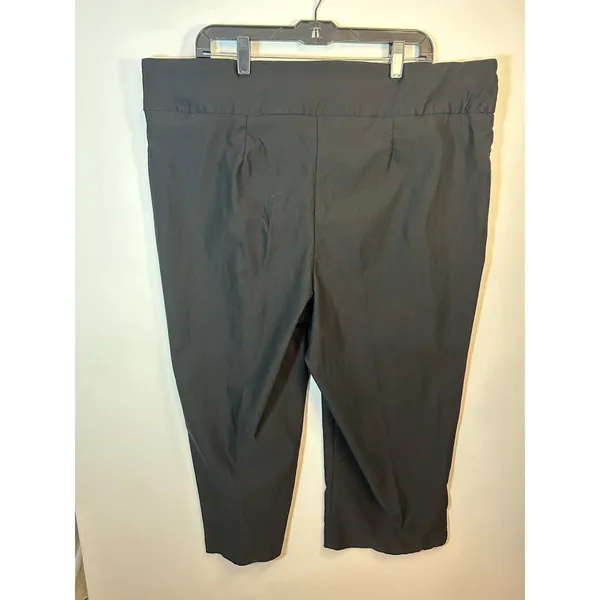 New Directions Curvy Women’s 22W Black Stretch Pull On Capri Pants Plus Size 21” - Image 13