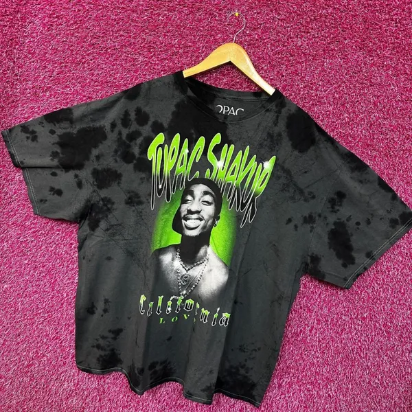 2Pac California Love Tie dye Rap Tshirt size 2XL - Image 3