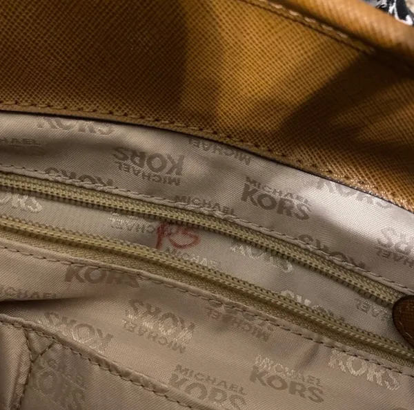 Michael Kors Brown Large Purse - Image 8