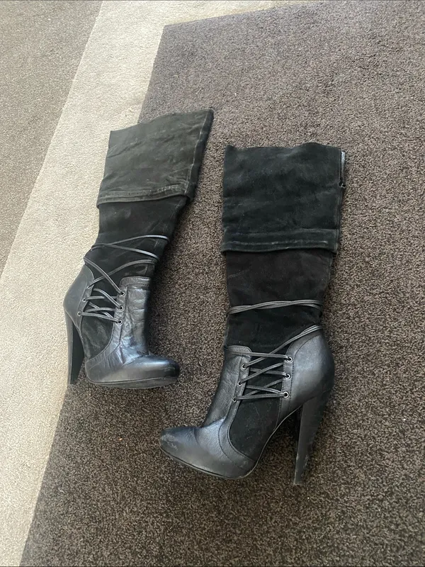 Vintage leather Aldo knee high Boots Size 6 - Image 2