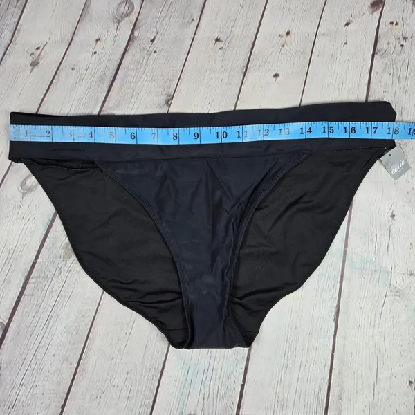 Aerie Black Bikini Bottom Swimsuit‎ Beachwear Size XXL - Image 9