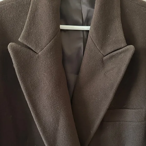 Chaps by Ralph Lauren Women’s Chocolate Brown Wool Overcoat, Size Medium - Image 8