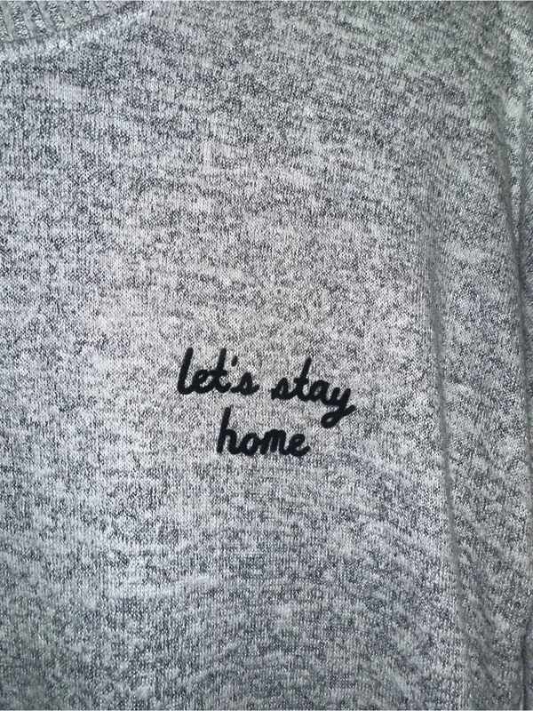 NWOT Abercrombie & Fitch "Let's Stay Home" Soft Cozy Sweater - Image 8