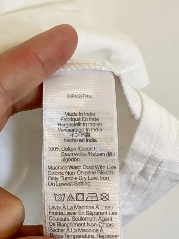 NWT *FLAWED* Madewell White Cotton Relaxed Oversized Tee - Size: Medium - Image 4