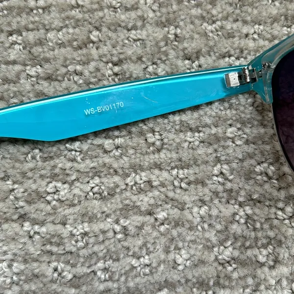 Palm tree print sunglasses Blue - Image 5
