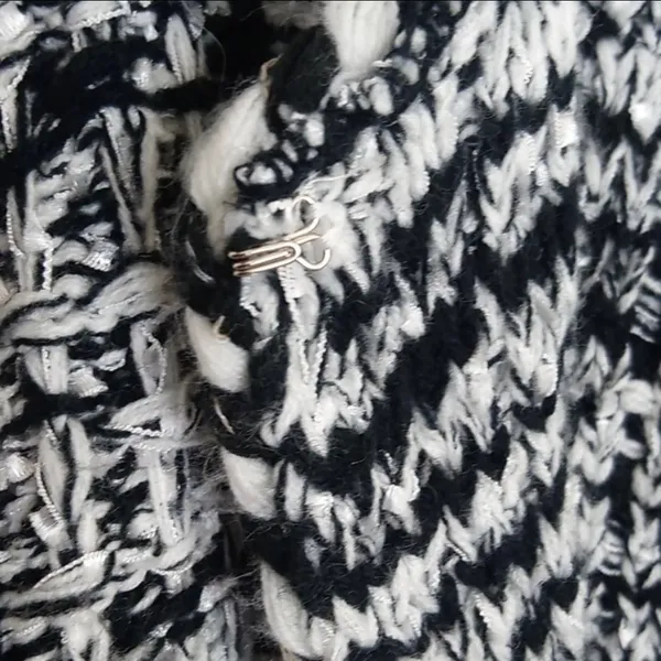 Sioni Tweed Boucle Knit Cardigan Sweater Blazer Women's Size Small - Image 7