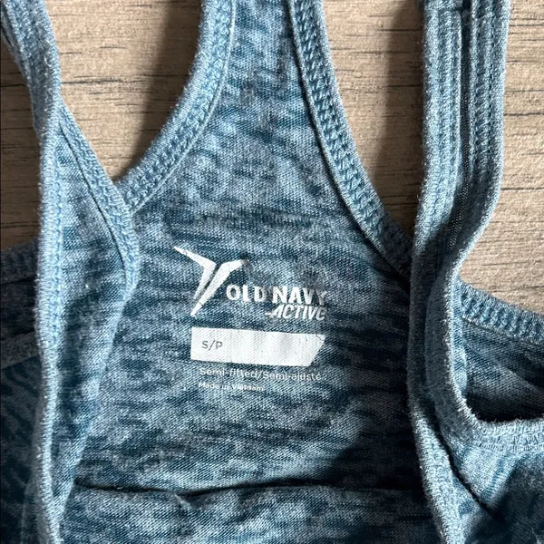 Old Navy Heathered Blue Women's Tank Top - Image 2