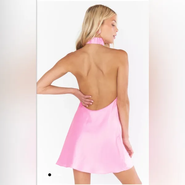 NWT SHOW ME YOUR MUMU- Jasmine Halter Mini Dress size Large - Image 3