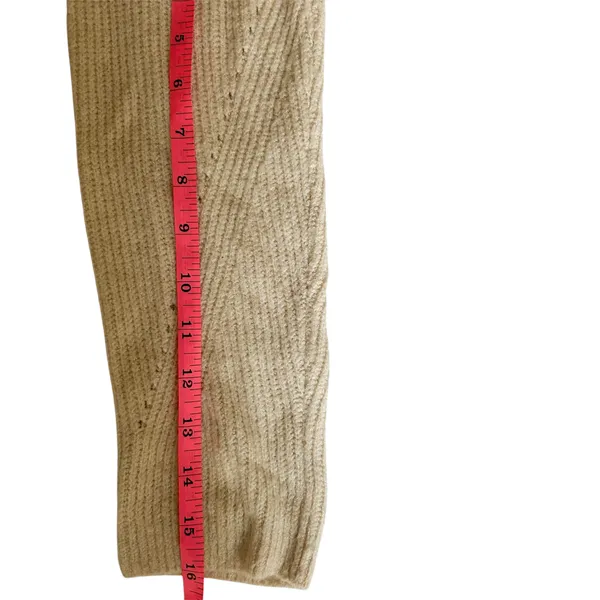 Oversized Knit Cardigan American Eagle Beige Sweater With Pockets - Image 4