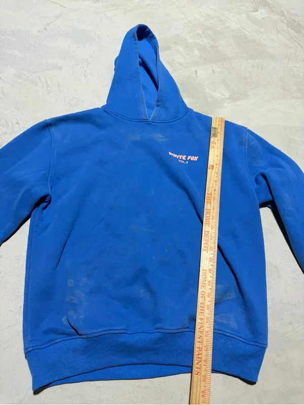 White fox boutique Blue Hoodie Sweatshirt vol 3 s/m - Image 6