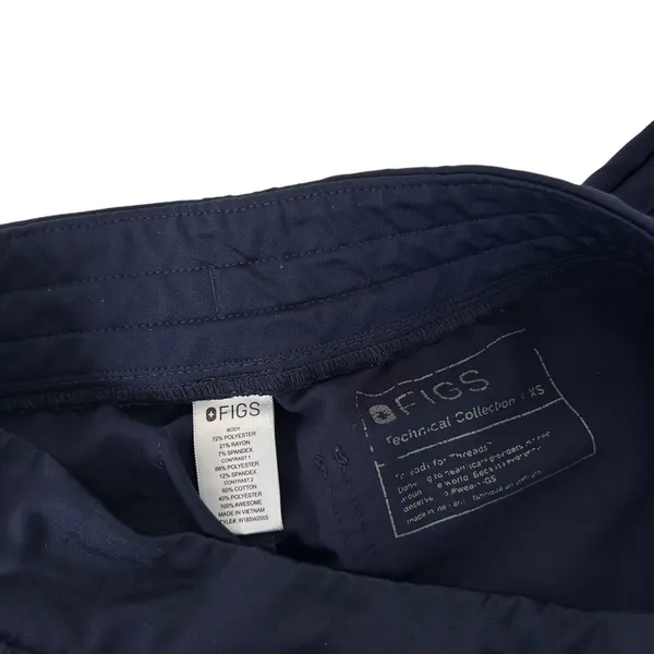 Figs Navy Blue Zamora Jogger Scrub Pants Sz XS - Image 3