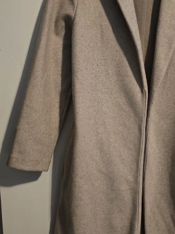 Zara Long Light Beige Trench Coat - Image 5