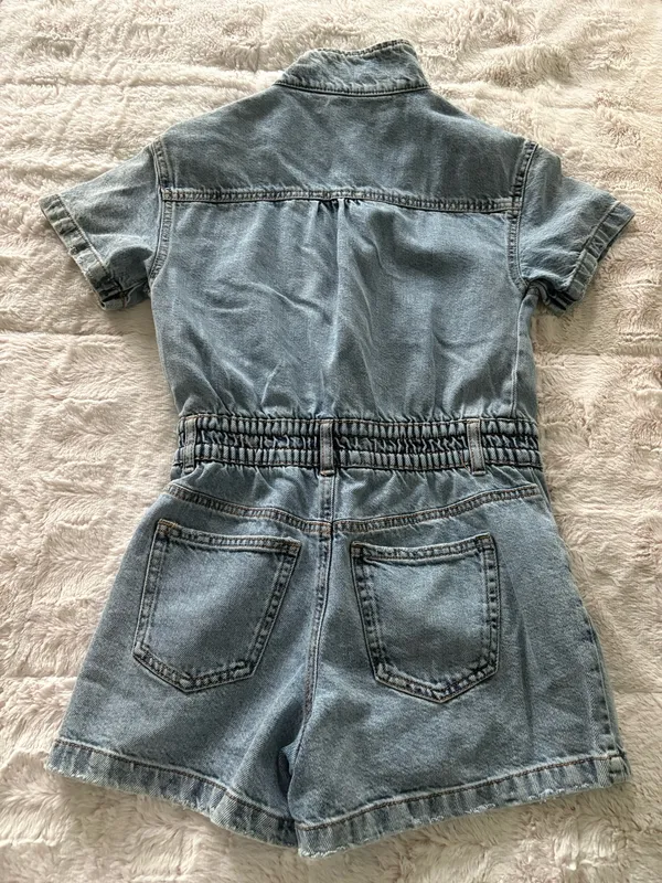 ZARA Jean Romper Blue - Image 6