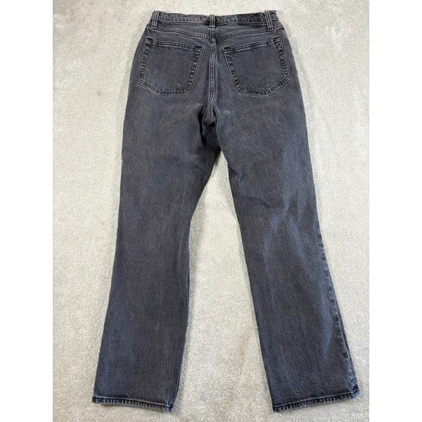 abercrombie 90s‎ striaght high rise curve love 28/6s black washed jeans - Image 6