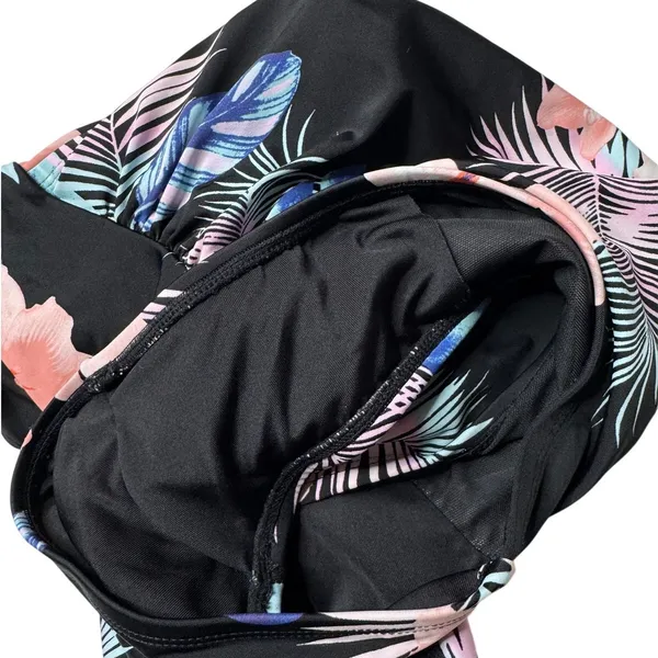 DKNY One Piece Swimsuit Tropical Floral Halter Tummy Control M Est. - Image 6