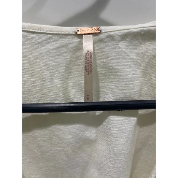 Free People Amina Boho Cropped Blouse Sz M - Image 5