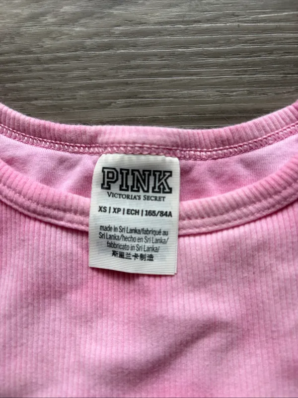 PINK Victoria's Secret Soft Pink Ribbed Tank - Image 2