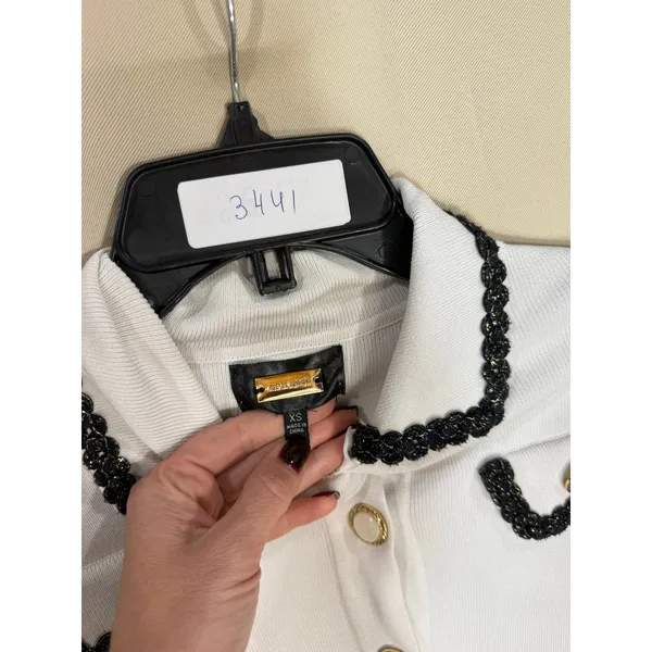 Alexia Admor Odette Button Down white Mini Dress XS - Image 3