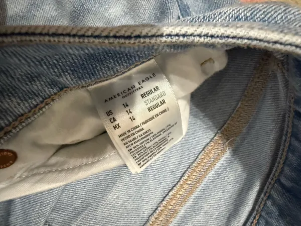 American Eagle Stretch Mom Straight Jeans  - Image 4