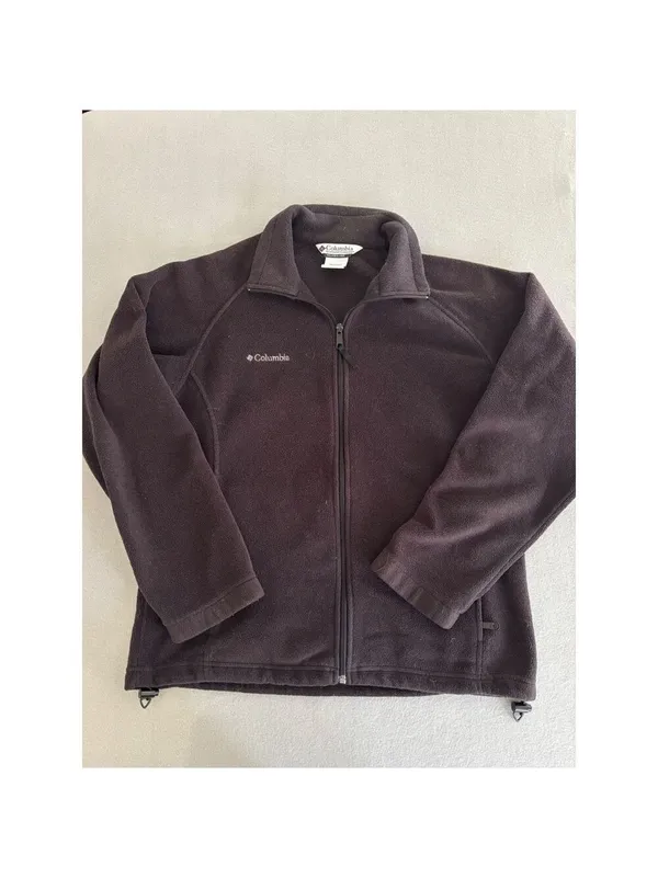 Columbia Benton Springs Fleece Jacket Womens Large Black Full‎ Zip XL6511 - Image 3