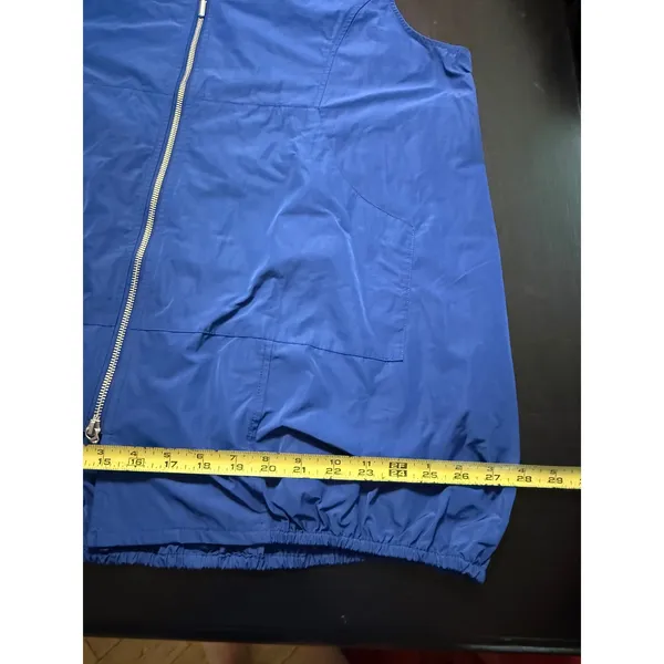 Liv by Habitat Clothes Blue Zip Front Funnel Neck Vest XL 100502‎ - Image 5