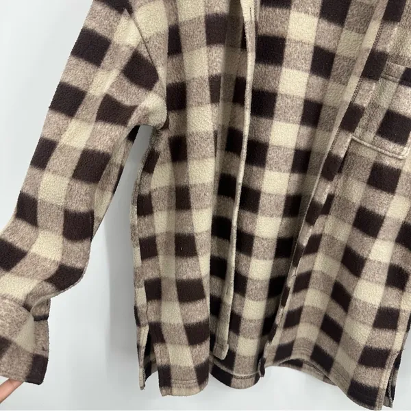 Vintage Y2K Plaid Flannel Shacket Size Large Western Boho Early 2000s - Image 6