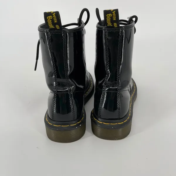 Dr. Martens 1460 W Black Patent Leather Ankle Boots Women's US 7 UK 5‎ EU 38 - Image 4