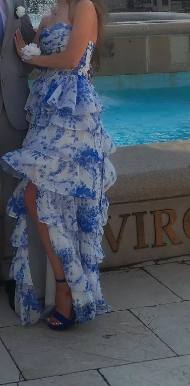 Prom Dress Blue - Image 2