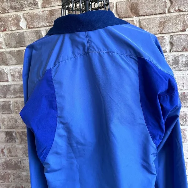 Windbreaker Rain Jacket Unisex Small Blue Stetch Panels Zippe… - Image 9