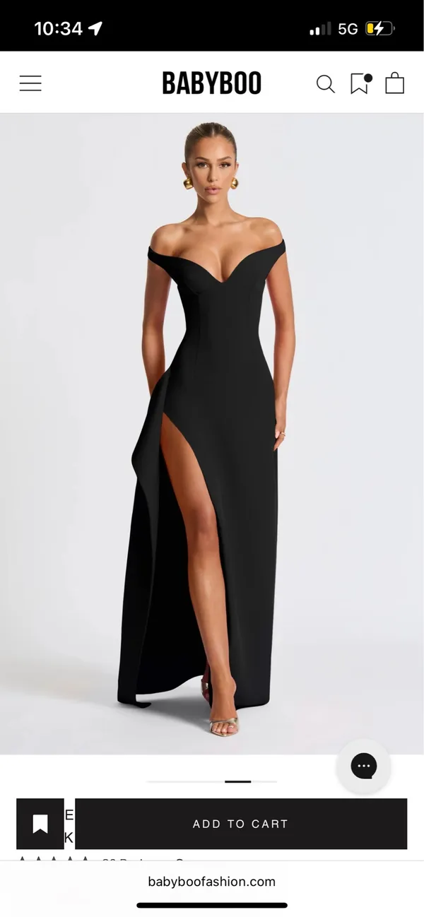 Babyboo Black Maxi Dress - Image 6