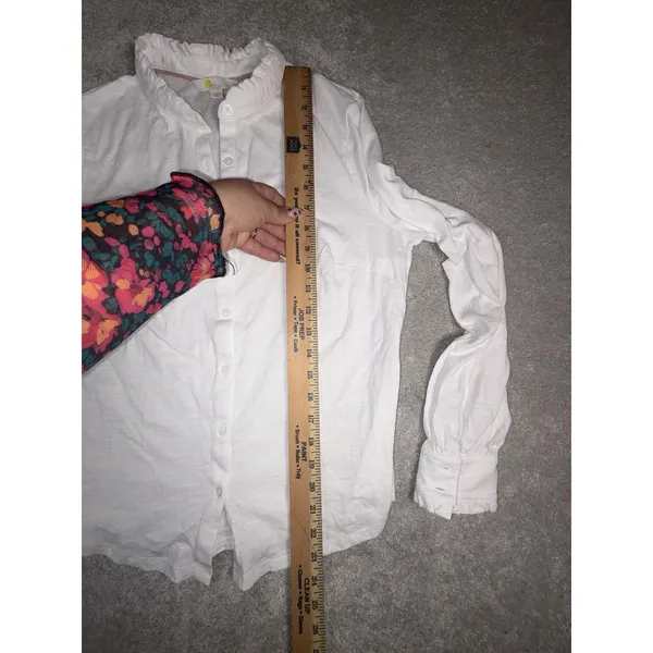 Boden white cotton ruffle - Image 9