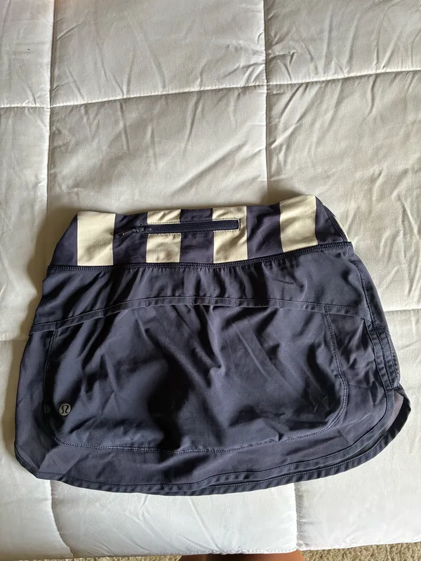 Lululemon blue striped tennis skirt 2 - Image 4