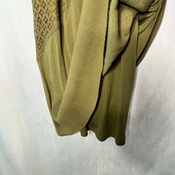 Xhilaration Dress Olive Green Sleeveless Lined Plus New XXL - Image 4