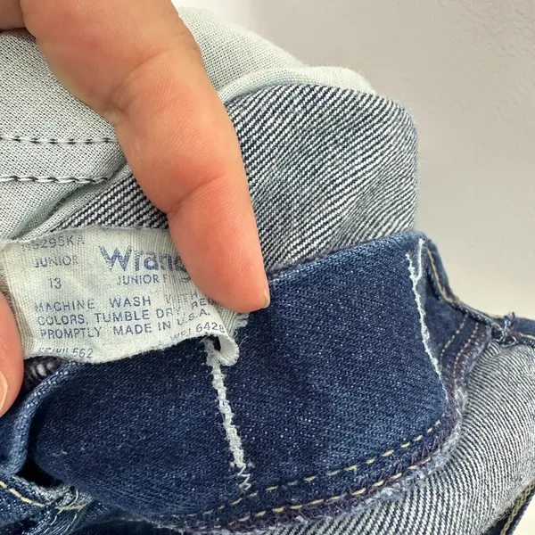 Wrangler Jeans 13 High Rise Vintage 90s Y2K Mom‎ Straight Tapered Rigid Denim - Image 4