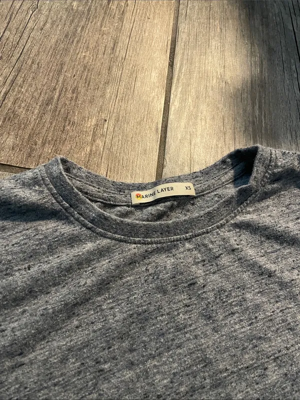 Marine Layer Women's Short Sleeve Crewneck Tee in Heather Gray - Image 2
