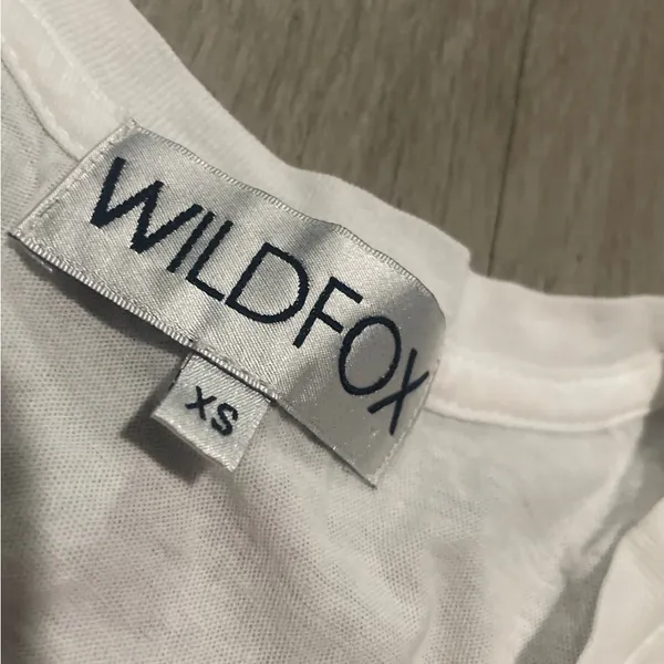 Wildfox White Tee with Glittery Red Heart - Image 2