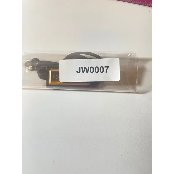 Jimmy Choo Bag Charm Black Leather Gold Logo Tag - Image 6