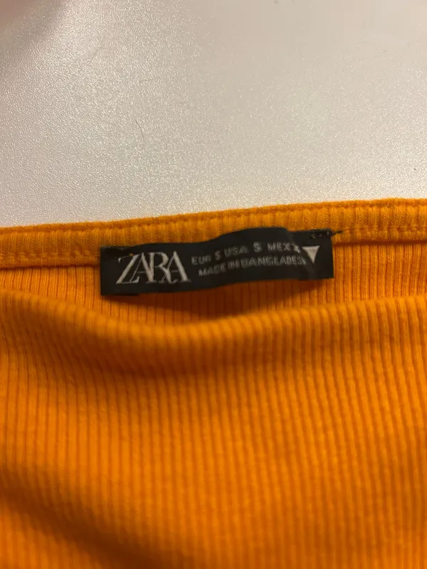 ZARA Top Crop Orange - Image 2