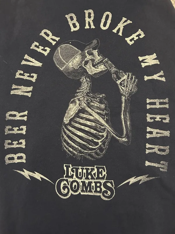 Luke Combs beer never broke my heart hoodie - Image 2