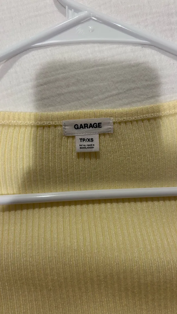 Yellow garage knitted long sleeve top  - Image 2